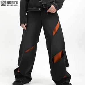 Jeans Rectos Personalizados de Alta Calidad para Hombre, Estilo Informal, Secado Rápido, Ligeros, para Invierno y Primavera, Estilo Hip Hop - Product Image 1