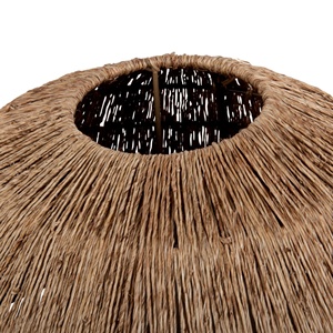 Lámparas de cáscara de maíz de yute de bambú para Amazon, decoración del hogar, lámpara de techo de madera, mimbre tejido Natural, decoración de restaurante y Hotel - Product Image 2