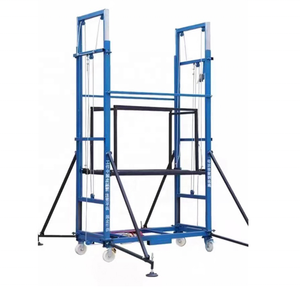 वायरलेस नियंत्रण के साथ फोल्डेबल इलेक्ट्रिक मचान लिफ्ट, परिवहन में आसान, निर्माण रखरखाव और निर्माण के लिए एकदम सही - Product Image 1