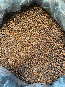 Venta al por mayor 250g 500g 1kg caja plana inferior Stock venta ecológica verde tostado granos de café Arábica y Robusta - Product Image 5