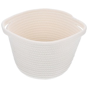 Home Purpose Pure Cotton Rope Woven <b>Basket</b> <b>For</b> Baby Nursery Toys Organizer Bathroom <b>Basket</b> Clothes <b>Hamper</b> Gifts <b>Hamper</b> <b>Basket</b> - Product Image 2