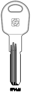 Llave Punzonada de Latón Tlc1r (g. Vag 0) Tilanco - Product Image 1