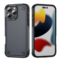 Coque de téléphone robuste hybride PC TPU 2 en 1 légère et antichoc au design populaire pour 16 ProMax
