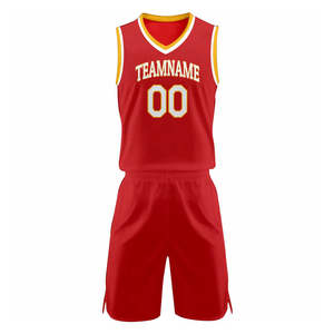 Uniforme de basket-ball en tissu de haute qualité Nom Numéro Logo Uniforme de basket-ball Prix ​​bas Uniforme de basket-ball - Product Image 5