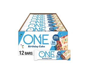 Barras de Proteína ONE, Sabor Pastel de Cumpleaños, 2.12 oz (Paquete de 12) - Product Image 1