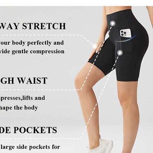 Pantalones cortos de algodón informales de verano para mujer, pantalones cortos de moda de cintura alta de talla grande, superventas - Product Image 3