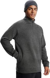 Sudaderas informales de manga larga con cuello redondo y cremallera para hombre - Product Image 2