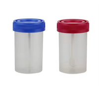 Gobelet à urine médical jetable transparent de qualité supérieure pour la collecte d'échantillons en laboratoire clinique, avec fermeture hygiénique sécurisée