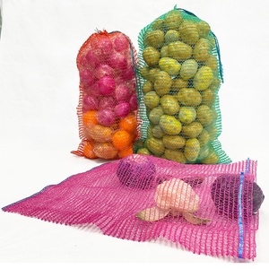 Kunden spezifische 20kg 25kg Raschel PE Mesh <span class=keywords><strong>Bag</strong></span> für Obst Knoblauch Zwiebel Kartoffel gemüse Landwirtschaft liche Verpackung Net Sack - Product Image 3