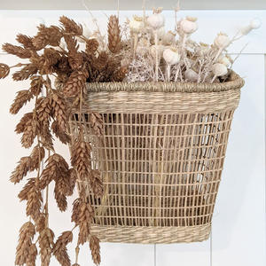 Accesorios de cocina de moda cesta de pared de algas marinas para almacenamiento de ajo cebolla cestas de hierba de mar natural - Product Image 6