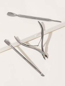 Pince à cuticules personnalisée avec logo, grossiste, pousse-cuticules en acier inoxydable de haute qualité, fournisseurs, outils professionnels pour pousse-cuticules - Product Image 4