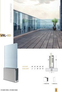 Barandilla de acero inoxidable y aluminio de estilo moderno para balcón, escalera, Villa, centro comercial, fácil de instalar - Product Image 2