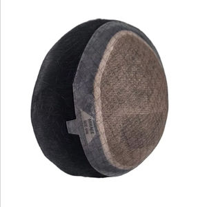 Perruque toupet Miraje Model Taz BD en cheveux humains Remy indiens avec une densité de 100%, vague profonde naturelle et vague corporelle, base en dentelle PU - Product Image 6