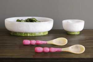 Cuencos Modernos y Elegantes de Resina Ecológica Pulida en Color Ágata para Servir Frutas y Ensaladas - Product Image 3