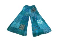 Nouveau Patch travail pantalon à jambes larges rayonne indienne femmes Palazzo pantalon en gros prix usine pantalon Tribal Harem Style Palazzo GypsyPant