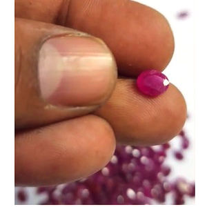 158 piezas de rubí Natural 6x4mm 6x5mm 8x6mm 9x7mm faceta ovalada 138 Cts lote Iroc venta calidad piedra natal Manik piedras preciosas cortadas US $97 - Product Image 2