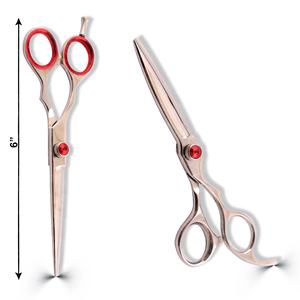 Nouvel Arrivage Ciseaux de Coiffure Professionnels de Salon à Lame de Rasoir 6 Pouces Vente en Gros Fabricant - Product Image 2