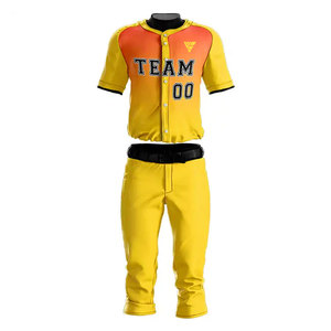 Best Selling Custom Design Baseball Uniform Customized Logo 100% Polyester Fabric Baseball Uniform - Product Image 1