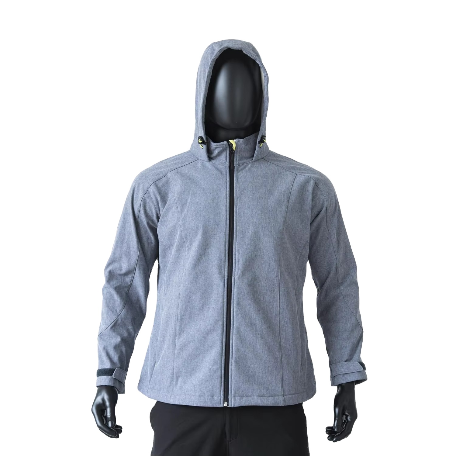 Custom Design Men's Softshell Jacket for Outdoor Sports Solid Pattern Woven Fabric Bonded Fleece Functional Waterproof Jacket