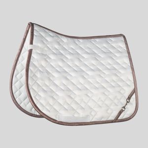 Almohadillas de lona vaquera para silla de montar de caballo, de alta venta al por mayor, colores sólidos, diseño deportivo para entrenamiento, bordado clásico con logotipo personalizado para equitación. - Product Image 2