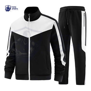 ชุดวอร์มแจ็คเก็ตและกางเกงซิป น้ำหนักเบา ราคาขายส่ง คุณภาพดี ใหม่ล่าสุด สำหรับทุกฤดูกาล สวมใส่สบายๆ - Product Image 1