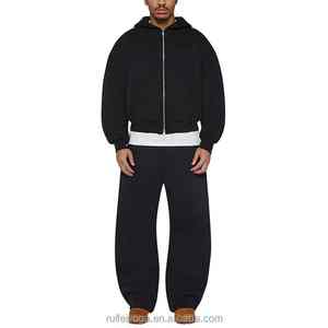 Vente en gros de sweats à capuche 100% coton avec fermeture éclair pour hommes, vêtements d'hiver imprimés numériquement - Product Image 1