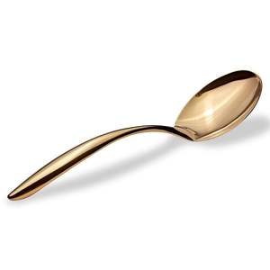 Stainless Steel Flatware Set Golden Steak Knife <b>Fork</b> Spoon for <b>Dessert</b> & Coffee Disposable Tableware for Parties - Product Image 1