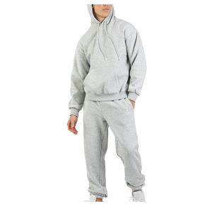 Sweats à capuche de qualité supérieure pour hommes, survêtement en coton polaire avec logo personnalisé brodé pour hommes - Product Image 4