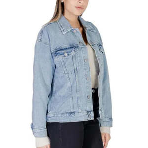 Dernière sortie d'usine Logo personnalisé Qualité supérieure Veste en jean sur mesure à manches longues pour femmes Conçue pour le confort en toutes saisons - Product Image 6
