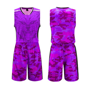 Uniforme de baloncesto de secado rápido para adultos Diseño único Ropa deportiva Logotipo impreso Nuevo modelo Jerseys Pantalones cortos Baloncesto transpirable - Product Image 1