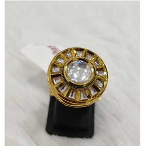 El mejor diseñador demandado, anillo Kundan, joyería India para celebraciones o compromisos y regalos de aniversario disponibles a buen precio - Product Image 2