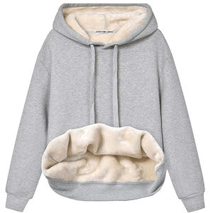 Sweats à capuche pour femmes imprimés personnalisés restent au chaud hiver confortable poignets côtelés capuche réglable 100% coton écologique élégant - Product Image 6