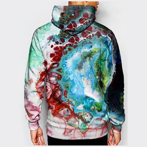 Logo personnalisé Hoodies Sweat à capuche pour hommes en Oversize Vente en gros Logo personnalisé tricoté à pois en vrac lourd uni vierge - Product Image 5