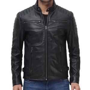 Veste en cuir véritable pour hommes Mode de haute qualité Veste entièrement personnalisée à manches longues - Product Image 1