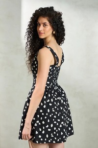 Indien fait à la main femmes à la mode imprimé fleuri Boho robe pur coton court été Style décontracté écologique cadeau de mariage - Product Image 2