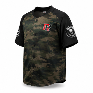 Camiseta de Béisbol Oversize para Hombre, Color Verde Militar, 100% Poliéster, Corte Personalizado por Rehman Brothers - Product Image 3