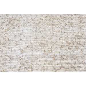 พรมวินเทจขนาด 7.8x11.9 ฟุต พรมตุรกีขนาดใหญ่ พรมลายดอกไม้สีขาว - Product Image 5