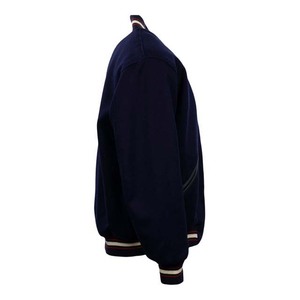 แจ็กเก็ตเบสบอลวิทยาลัยผู้ชายปักด้วยกำมะหยี่สำหรับผู้ชายเสื้อแจ็คเก็ตเบสบอลแขนหนังผลิตตามสั่ง - Product Image 4