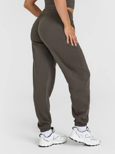 Pantalon évasé personnalisé pour femmes surdimensionné en coton Joggers Street Wear Pantalon de survêtement baggy avec motif uni Pantalon vierge - Product Image 2