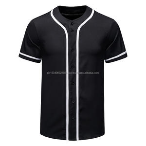 Camisetas de béisbol de poliéster personalizadas de verano para hombre, camisetas de manga corta con logotipo personalizado liso para hombre, camisetas de béisbol universitarias - Product Image 1