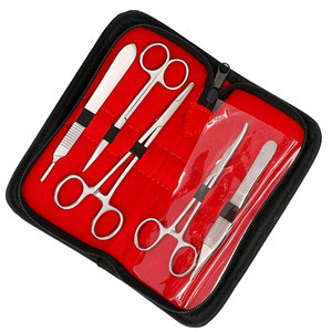 Kit de suture pour la formation chirurgicale, comprenant des ciseaux, des pinces, un coussin de suture en silicone, une aiguille, à un prix raisonnable - Product Image 6