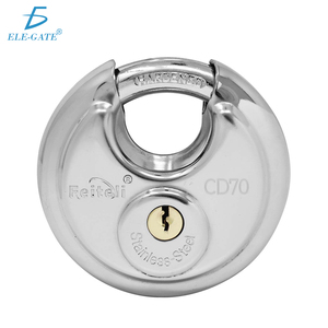 Lucchetto Circolare in Acciaio Inox da 90mm con Chiave, Funzione Impermeabile, Cilindro in Ottone, Materiale in Ferro, Dimensione 70mm - Product Image 1