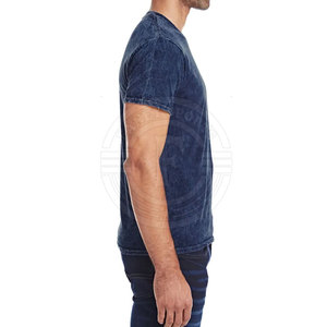 Vente directe d'usine, t-shirts pour hommes en denim délavé, légers, grandes tailles, t-shirts pour hommes en denim délavé à vendre - Product Image 4
