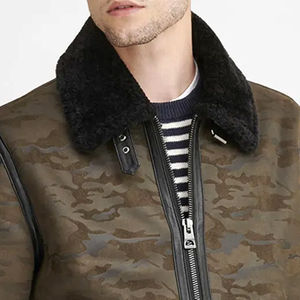 Nueva chaqueta de cuero larga de talla grande para hombre, diseño de moda más vendido con letras elegantes, Material de lona de piel de vaca fina - Product Image 3