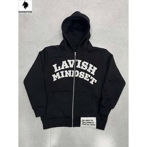 เสื้อฮู้ดผ้าฟลีซปักโลโก้ได้ตามต้องการของผู้ชายเสื้อสเวตเชิ้ตลำลองฤดูหนาวแบบลำลองเทคนิคการพิมพ์ลายนูนบนหน้าจอแบบ3D เทคนิคซักได้ - Product Image 1