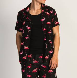 Trendy <b>Mens</b> <b>Summer</b> <b>Shirt</b> Print Design 95% Polyester 5% Elastane Wholesale Custom Made Streetwear Apparel - Product Image 4