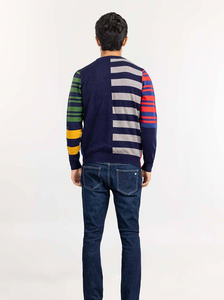 Pull de printemps et d'automne Pulls à manches longues de couleur unie pour hommes Pull à la mode à col rond - Product Image 4