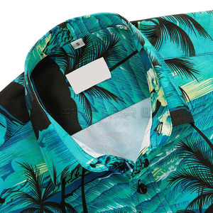 Saison d'été Coton facilement lavé Hommes Beach T Shirts 2024 Short Sleeve Beach T-Shirt à vendre - Product Image 4