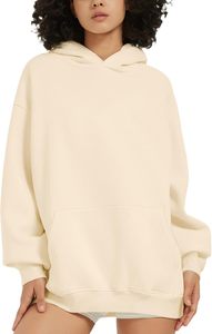 Sweats à capuche pour hommes sweat à capuche unisexe surdimensionné lavé à l'acide polaire lourd vintage 100% beige coton sweat hommes femmes Streetwear - Product Image 3