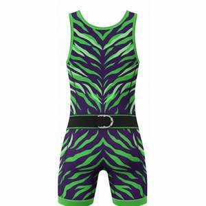Nuevo Singlet de Lucha Libre Unisex de Alta Calidad en Spandex, Personalizable, Color Sólido, Talla Grande, Impermeable, Transpirable, Sin Tirantes, con Cierre de Broche - Product Image 6
